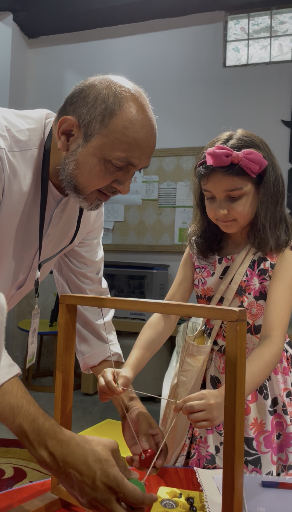 Hands-on interactive science experiment at The House of Wisdom